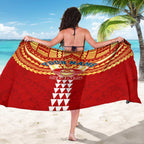 Personalized Gold Coast Suns Sarong Polynesian Tribal Pattern Heritage Football