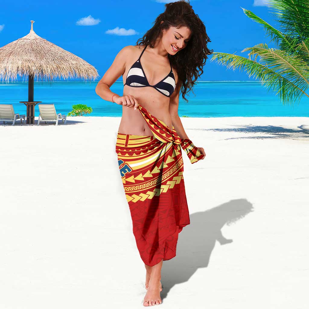 Personalized Gold Coast Suns Sarong Polynesian Tribal Pattern Heritage Football