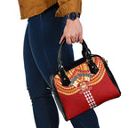 Personalized Gold Coast Suns Shoulder Handbag Polynesian Tribal Pattern Heritage Football