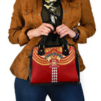 Personalized Gold Coast Suns Shoulder Handbag Polynesian Tribal Pattern Heritage Football