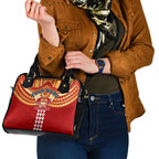 Personalized Gold Coast Suns Shoulder Handbag Polynesian Tribal Pattern Heritage Football