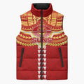 Personalized Gold Coast Suns Sleeveless Puffer Jacket Polynesian Tribal Pattern Heritage Football