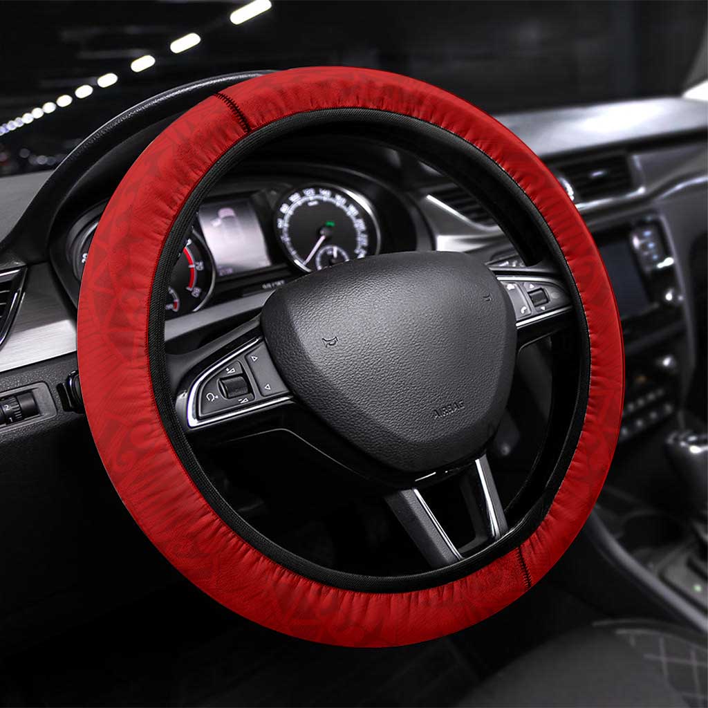 Gold Coast Suns Steering Wheel Cover Polynesian Tribal Pattern Heritage Football