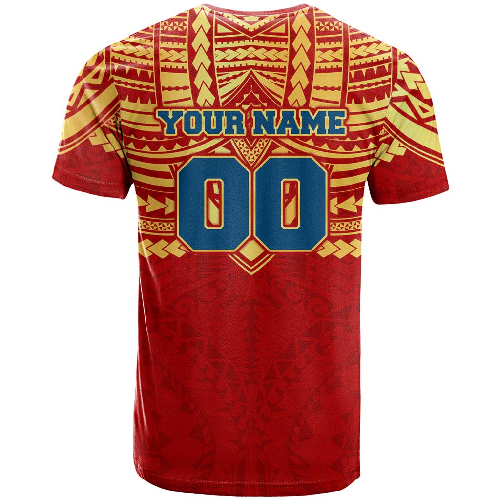 Personalized Gold Coast Suns T Shirt Polynesian Tribal Pattern Heritage Football