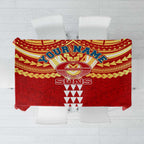 Personalized Gold Coast Suns Tablecloth Polynesian Tribal Pattern Heritage Football