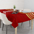 Personalized Gold Coast Suns Tablecloth Polynesian Tribal Pattern Heritage Football