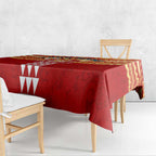 Personalized Gold Coast Suns Tablecloth Polynesian Tribal Pattern Heritage Football