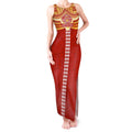Personalized Gold Coast Suns Tank Maxi Dress Polynesian Tribal Pattern Heritage Football
