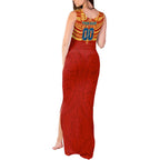 Personalized Gold Coast Suns Tank Maxi Dress Polynesian Tribal Pattern Heritage Football