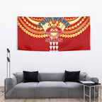 Personalized Gold Coast Suns Tapestry Polynesian Tribal Pattern Heritage Football