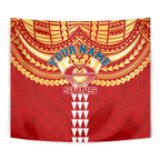 Personalized Gold Coast Suns Tapestry Polynesian Tribal Pattern Heritage Football