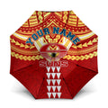 Personalized Gold Coast Suns Umbrella Polynesian Tribal Pattern Heritage Football