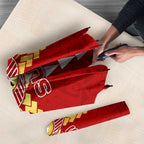 Personalized Gold Coast Suns Umbrella Polynesian Tribal Pattern Heritage Football
