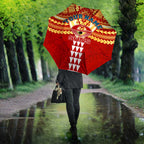 Personalized Gold Coast Suns Umbrella Polynesian Tribal Pattern Heritage Football