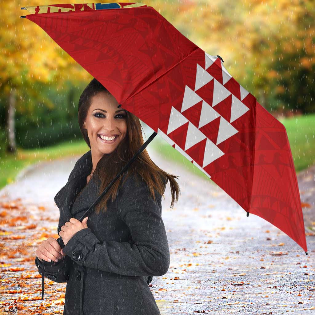 Personalized Gold Coast Suns Umbrella Polynesian Tribal Pattern Heritage Football