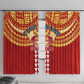 Personalized Gold Coast Suns Window Curtain Polynesian Tribal Pattern Heritage Football