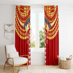Personalized Gold Coast Suns Window Curtain Polynesian Tribal Pattern Heritage Football