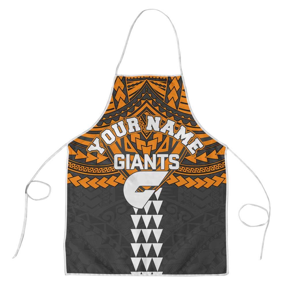 Personalized GWS Giants Apron Polynesian Tribal Pattern Heritage Football