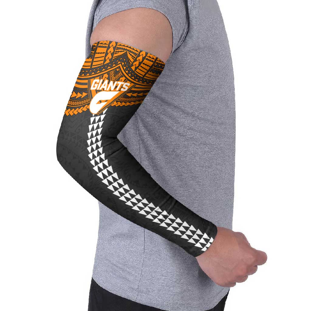 Personalized GWS Giants Arm Sleeves Polynesian Tribal Pattern Heritage Football