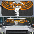 Personalized GWS Giants Auto Sun Shade Polynesian Tribal Pattern Heritage Football