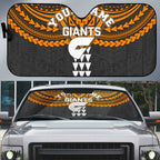 Personalized GWS Giants Auto Sun Shade Polynesian Tribal Pattern Heritage Football