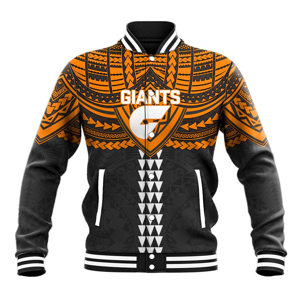 Personalized GWS Giants Baseball Jacket Polynesian Tribal Pattern Heritage Football