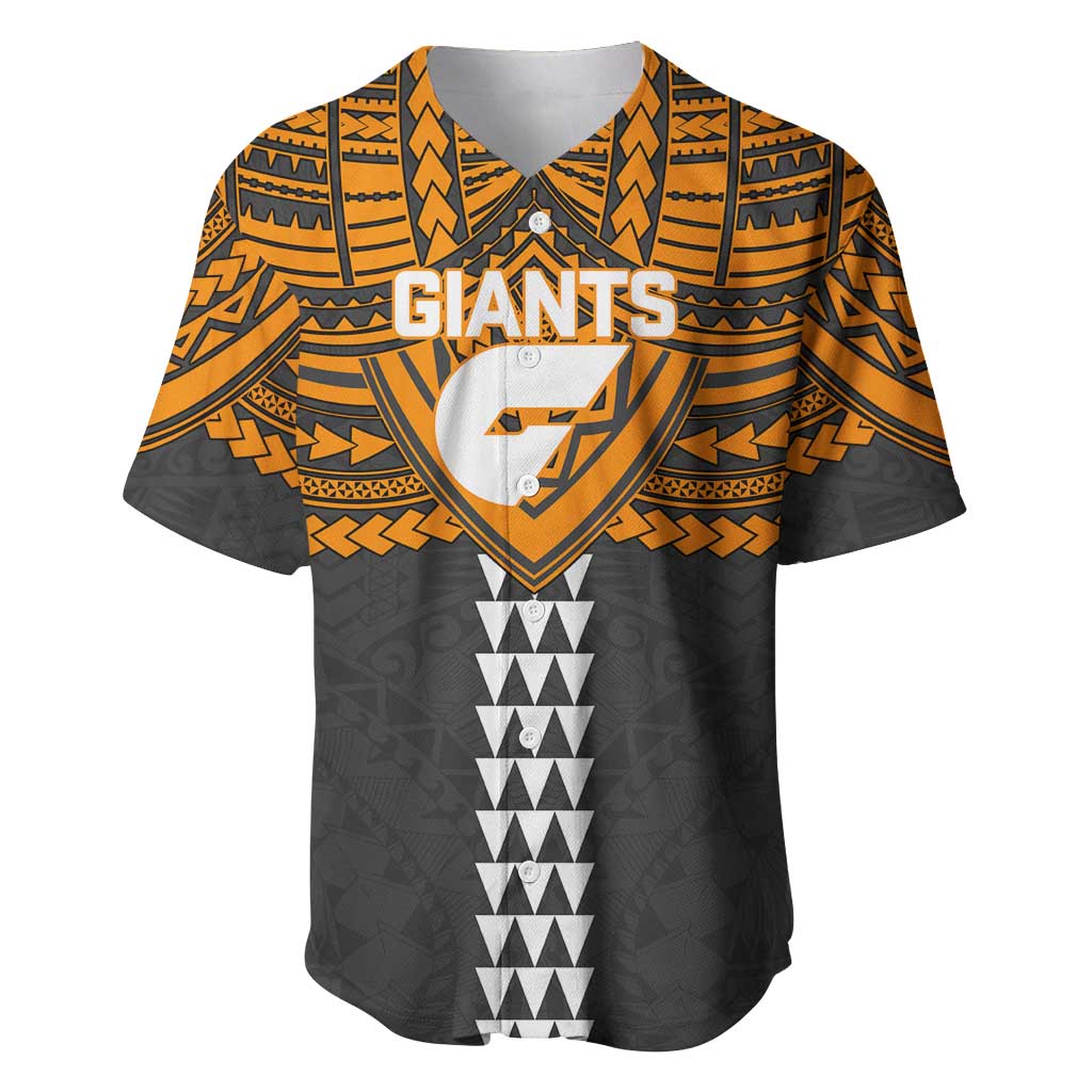 Personalized GWS Giants Baseball Jersey Polynesian Tribal Pattern Heritage Football