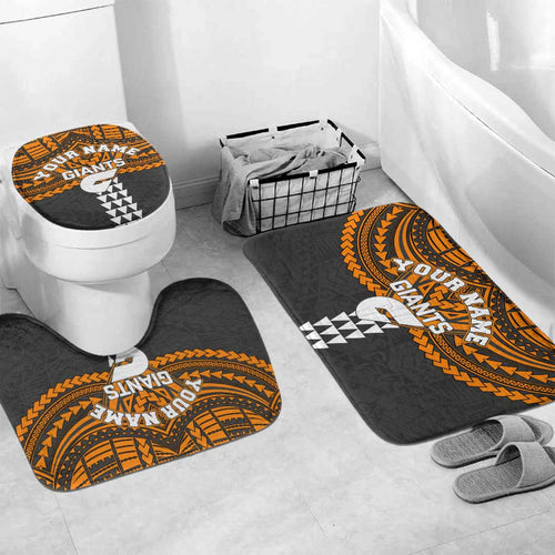 Personalized GWS Giants Bathroom Set Polynesian Tribal Pattern Heritage Football