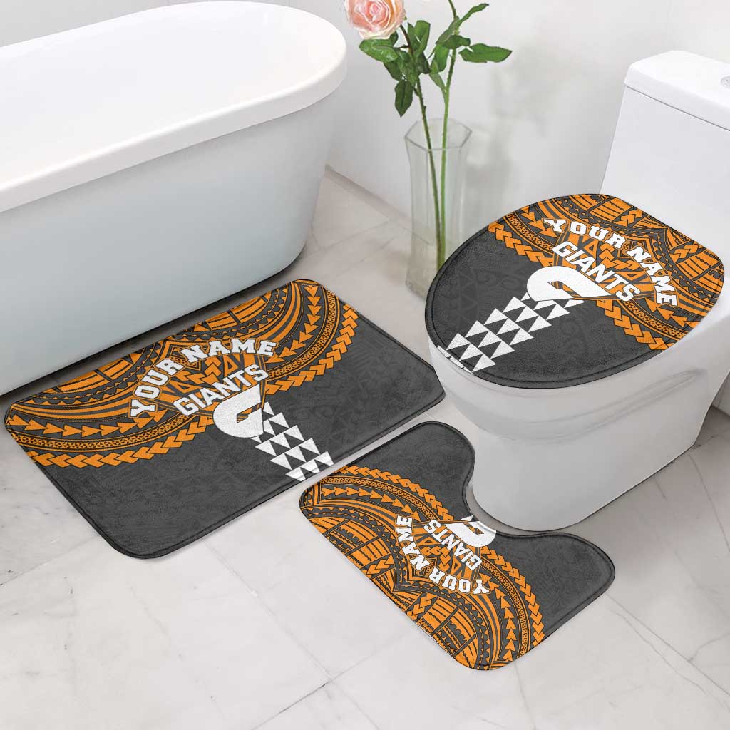 Personalized GWS Giants Bathroom Set Polynesian Tribal Pattern Heritage Football