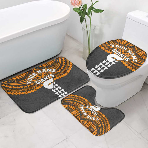 Personalized GWS Giants Bathroom Set Polynesian Tribal Pattern Heritage Football