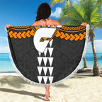 Personalized GWS Giants Beach Blanket Polynesian Tribal Pattern Heritage Football