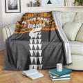Personalized GWS Giants Blanket Polynesian Tribal Pattern Heritage Football