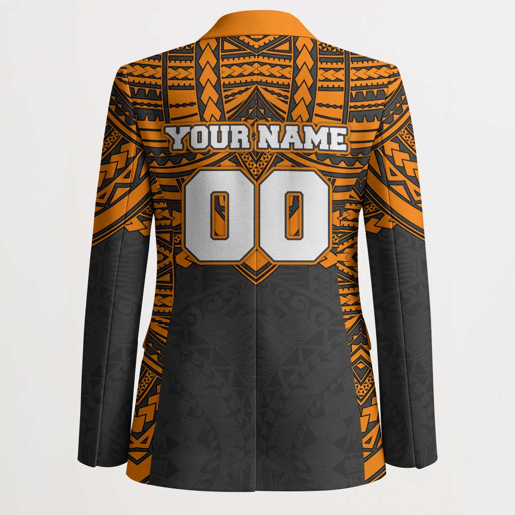 Personalized GWS Giants Blazer Polynesian Tribal Pattern Heritage Football