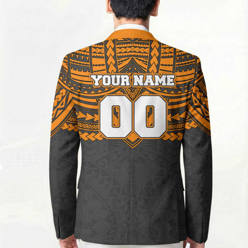 Personalized GWS Giants Blazer Polynesian Tribal Pattern Heritage Football