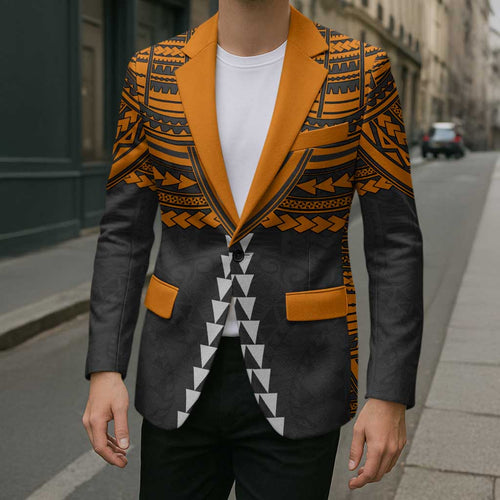 Personalized GWS Giants Blazer Polynesian Tribal Pattern Heritage Football