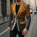 Personalized GWS Giants Blazer Polynesian Tribal Pattern Heritage Football