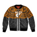 Personalized GWS Giants Bomber Jacket Polynesian Tribal Pattern Heritage Football