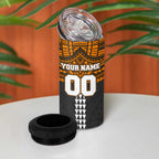 Personalized GWS Giants 4 in 1 Can Cooler Tumbler Polynesian Tribal Pattern Heritage Football