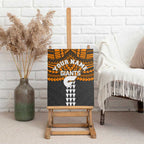 Personalized GWS Giants Canvas Wall Art Polynesian Tribal Pattern Heritage Football