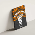 Personalized GWS Giants Canvas Wall Art Polynesian Tribal Pattern Heritage Football