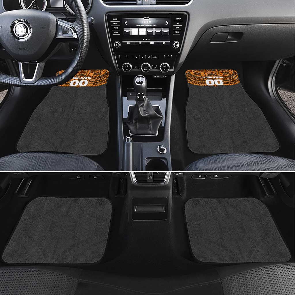 Personalized GWS Giants Car Mats Polynesian Tribal Pattern Heritage Football