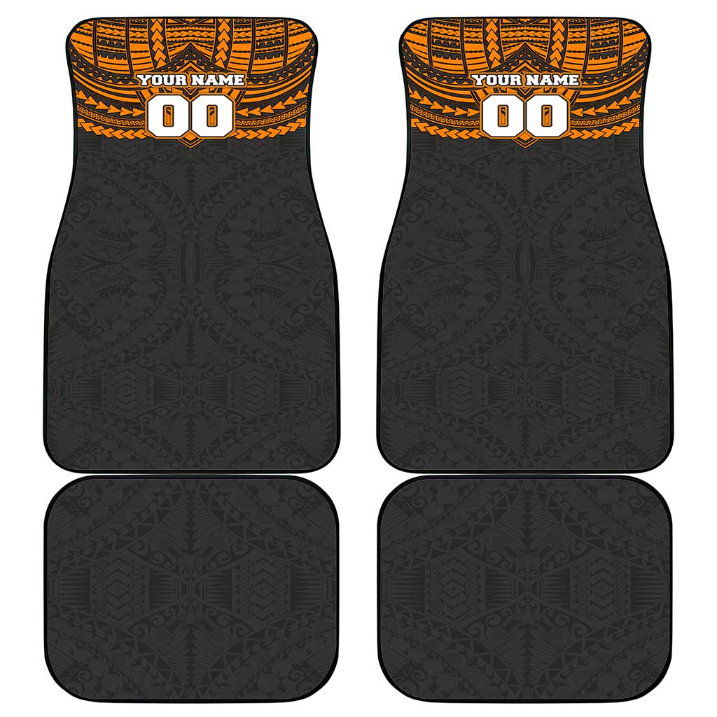 Personalized GWS Giants Car Mats Polynesian Tribal Pattern Heritage Football