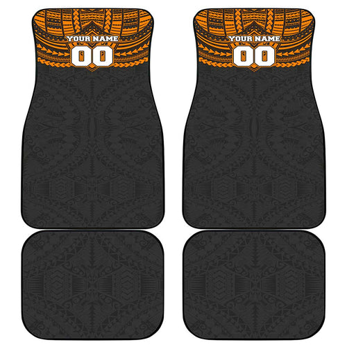Personalized GWS Giants Car Mats Polynesian Tribal Pattern Heritage Football
