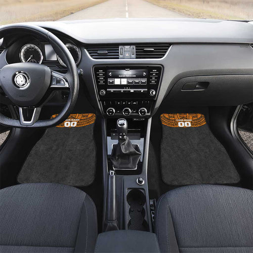 Personalized GWS Giants Car Mats Polynesian Tribal Pattern Heritage Football