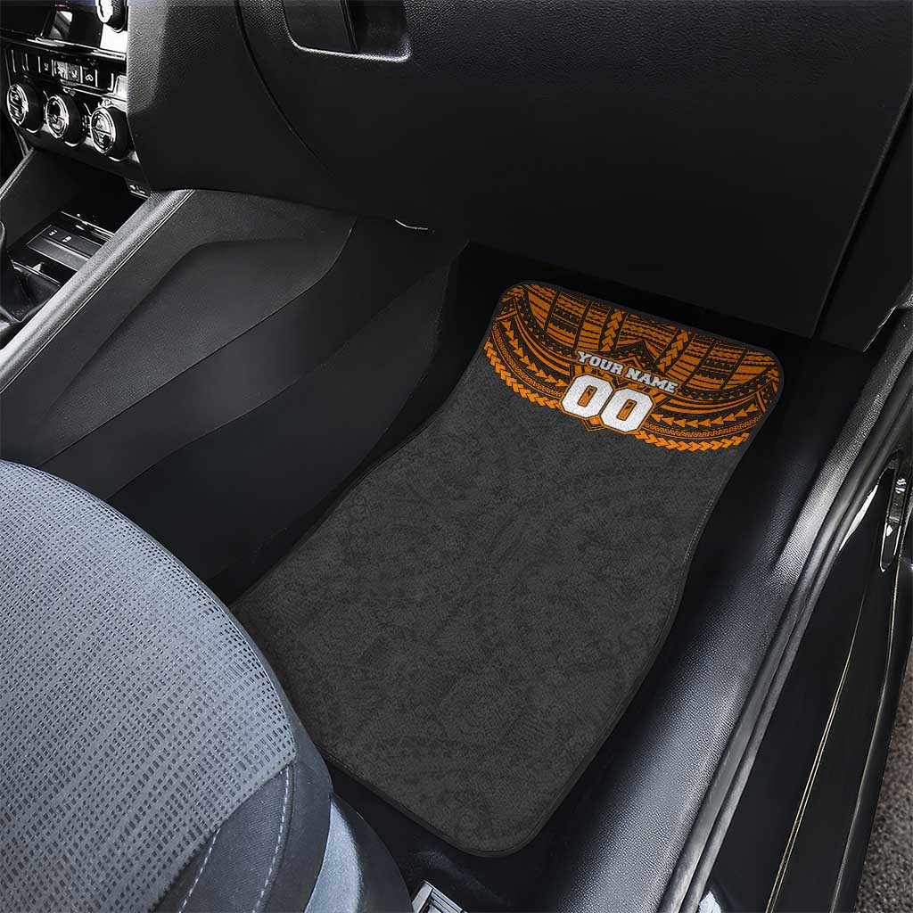 Personalized GWS Giants Car Mats Polynesian Tribal Pattern Heritage Football