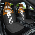 Personalized GWS Giants Car Seat Cover Polynesian Tribal Pattern Heritage Football