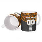 Personalized GWS Giants Ceramic Mug Polynesian Tribal Pattern Heritage Football