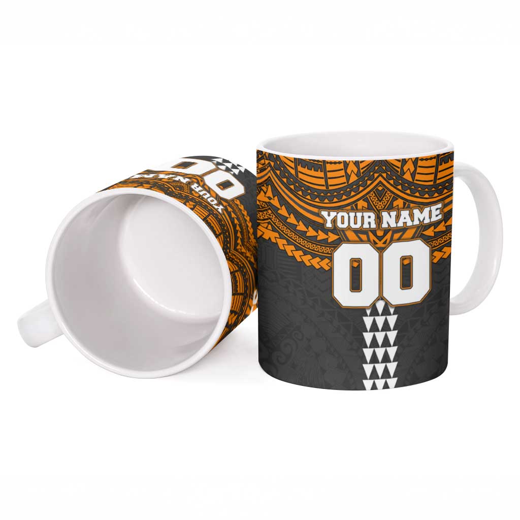 Personalized GWS Giants Ceramic Mug Polynesian Tribal Pattern Heritage Football