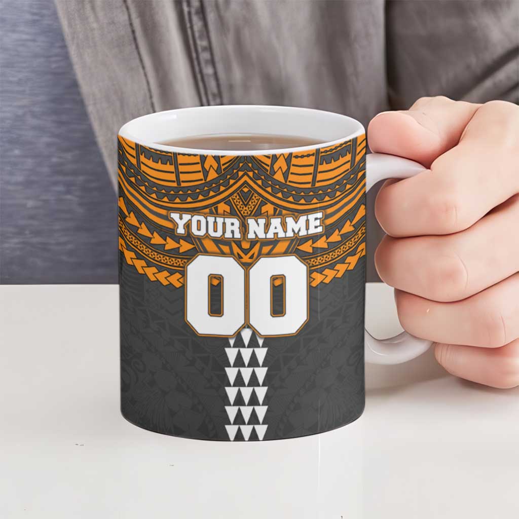 Personalized GWS Giants Ceramic Mug Polynesian Tribal Pattern Heritage Football