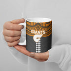 Personalized GWS Giants Ceramic Mug Polynesian Tribal Pattern Heritage Football